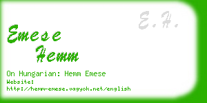 emese hemm business card